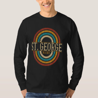 Camiseta Vintage Retro St George Maine ME Women Men Souveni