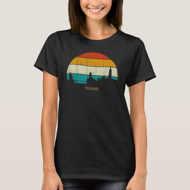 Camiseta Vintage Retro Style France City (Anverso)