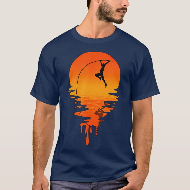 Camiseta Vintage Retro Style Pole Vault (Anverso)