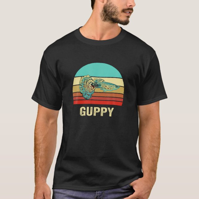 Camiseta Vintage Retro Style Sunset Guppy (Anverso)