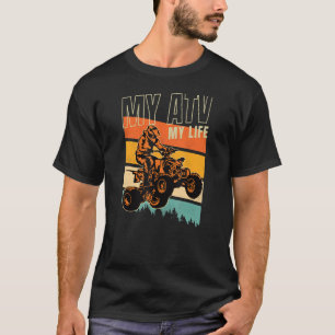 Camiseta Vintage Retro Style UTV ATV Quad Offroad Car My AT
