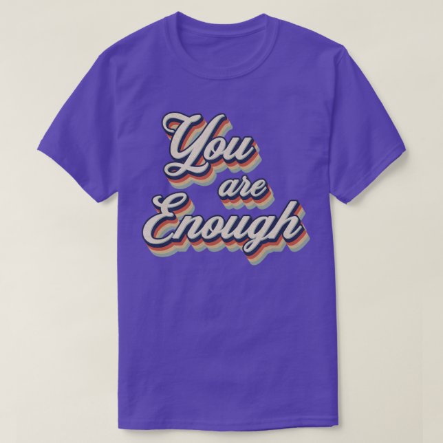 Camiseta Vintage retro suficiente (Diseño del anverso)