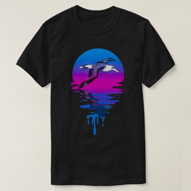 Camiseta Vintage Retro Sunset Albatross (Diseño del anverso)