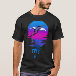 Camiseta Vintage Retro Sunset Albatross