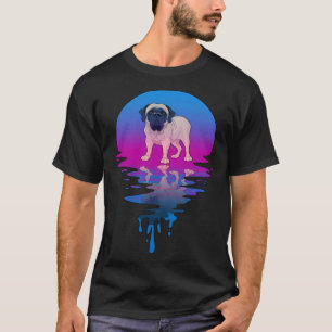 Camiseta Vintage Retro Sunset English Mastiff