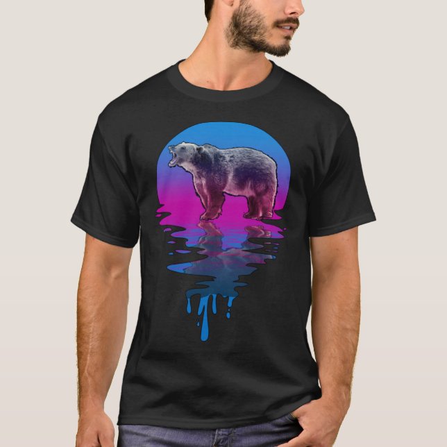 Camiseta Vintage Retro Sunset Grizzear (Anverso)