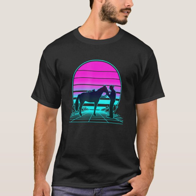Camiseta Vintage Retro Sunset Halter (Anverso)