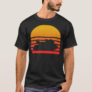 Camiseta Vintage Retro Sunset Jet Ski
