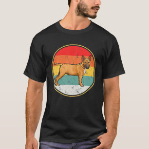 Camiseta Vintage Retro Sunset Miniatura Bull Terrier Dog