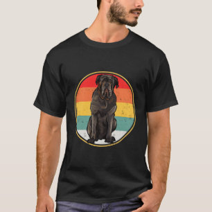 Camiseta Vintage Retro Sunset Napolitano Mastiff Dog