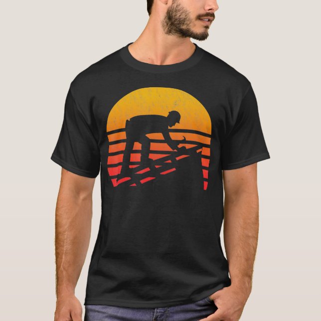 Camiseta Vintage Retro Sunset Roofer (Anverso)
