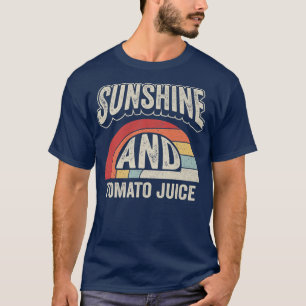 Camiseta Vintage Retro Sunshine And Tomato Juice Summer Veg