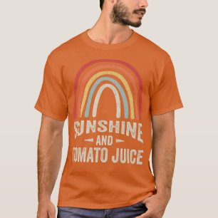 Camiseta Vintage Retro Sunshine And Tomato Juice Summer Veg