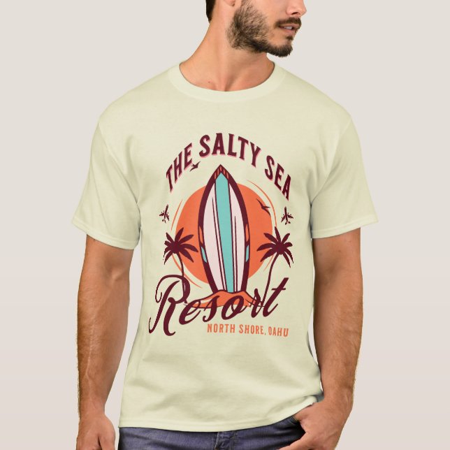 Camiseta Vintage Retro Surf T-Shirt (Anverso)