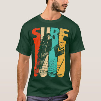 Camiseta Vintage Retro Surfer Surfing Gift For Men And Wome