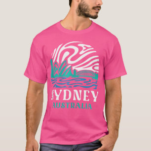 Camiseta Vintage Retro Sydney Opera House Harbour Bridge Au