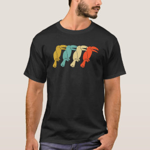 Camiseta Vintage retro táctil para hombres