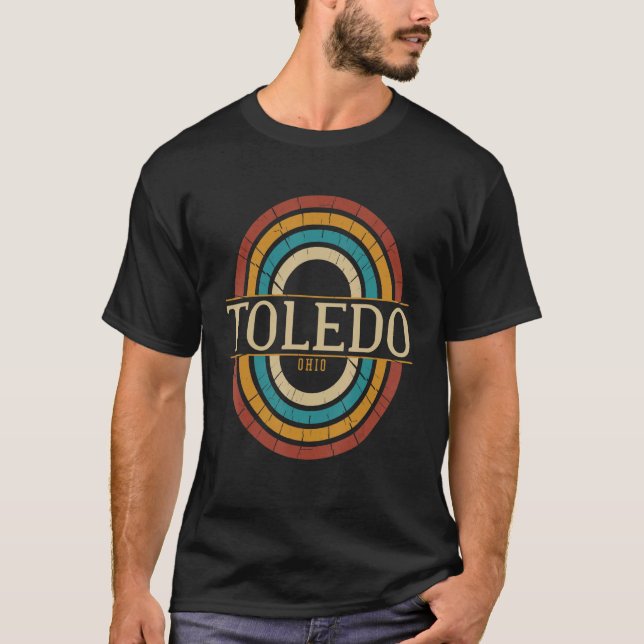 Camiseta Vintage Retro Toledo Ohio OH Souvenirs (Anverso)