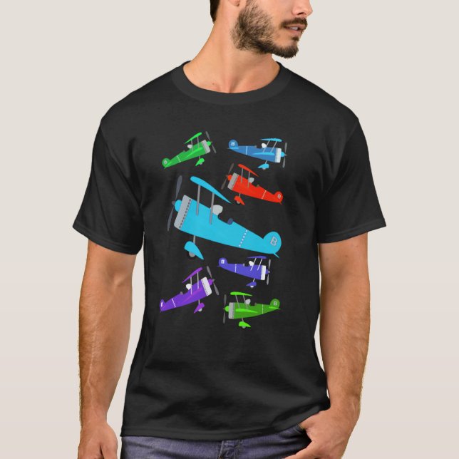 Camiseta Vintage Retro Toy Planes (Anverso)