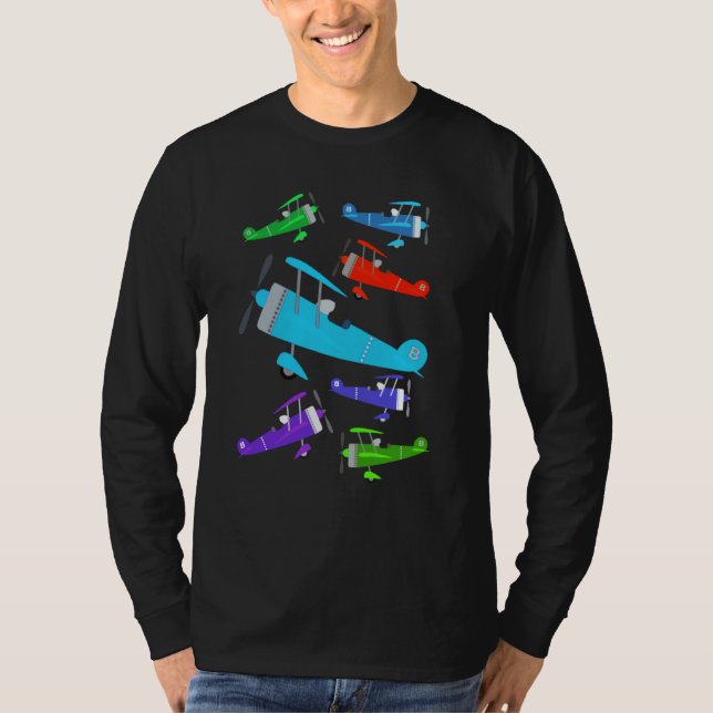 Camiseta Vintage Retro Toy Planes (Anverso)