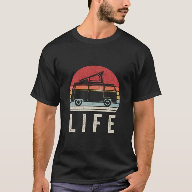 Camiseta Vintage Retro Van Life (Anverso)
