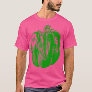 Camiseta Vintage retro vegetal para pepita verde vegetarian