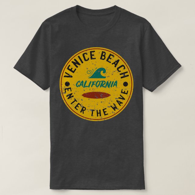 Camiseta Vintage retro venice beach california (Diseño del anverso)