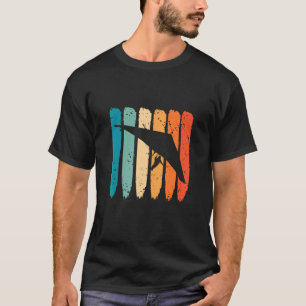 Camiseta Vintage retro volador en llamas Hang Glider