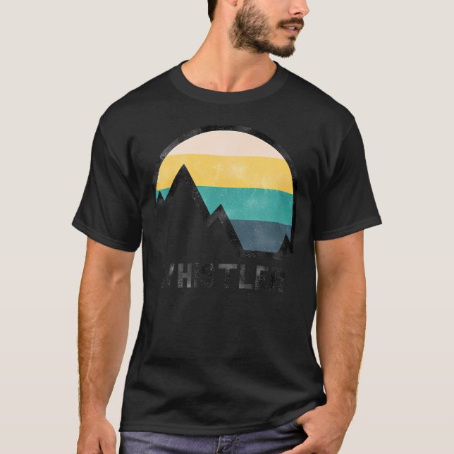 Camiseta Vintage Retro Whistler Canadá (Anverso)