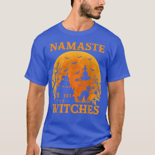 Camiseta Vintage Retro Yoga Witch Namaste bruja Halloween