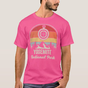 Camiseta Vintage Retro Yosemite Senderismo Parque Nacional