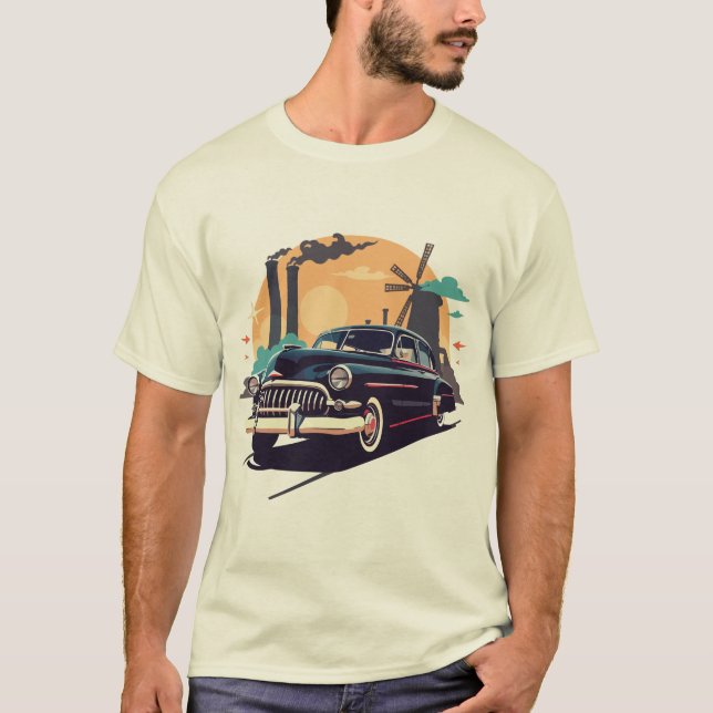 Camiseta Vintage Ride Sunset Cruise (Anverso)