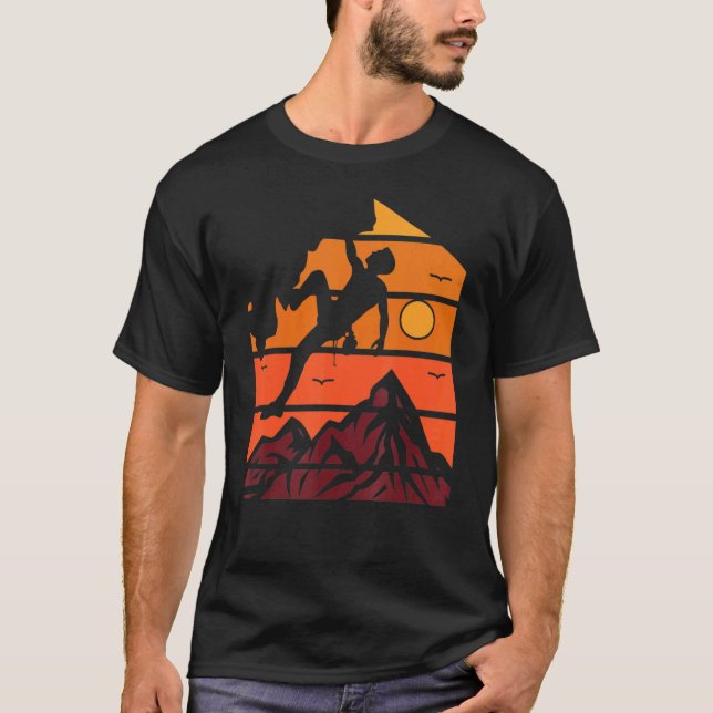 Camiseta Vintage Rock Climbing Mountain Tee (Anverso)