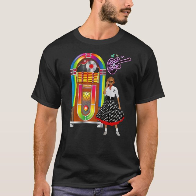 Camiseta Vintage Rockabilly Jukebox 1 (Anverso)