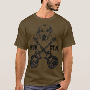 Camiseta Vintage Rockstar Kids Guitar Dog Music1450