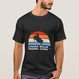Camiseta Vintage Rodeo Time Bull Rider Cowboy