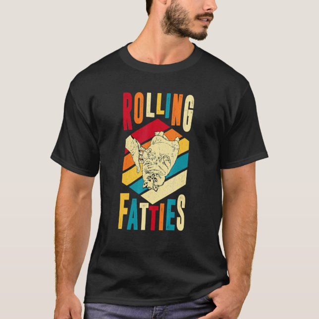Camiseta Vintage Rolling Fatties Gato 1 (Anverso)