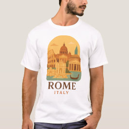 Camiseta Vintage Rome Italy Travel T-Shirt – Colosseum 