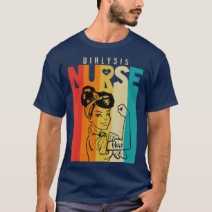 Camiseta Vintage Rosie La enfermera de diálisis del Riveter