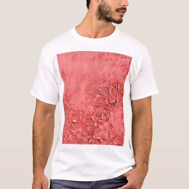 Camiseta Vintage Rusty Iron Wall Textura (Anverso)