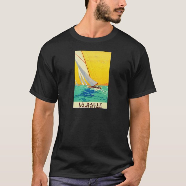 Camiseta Vintage Sail Bots French Travel (Anverso)