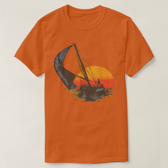 Camiseta Vintage Sailing T-Shirt (Diseño del anverso)