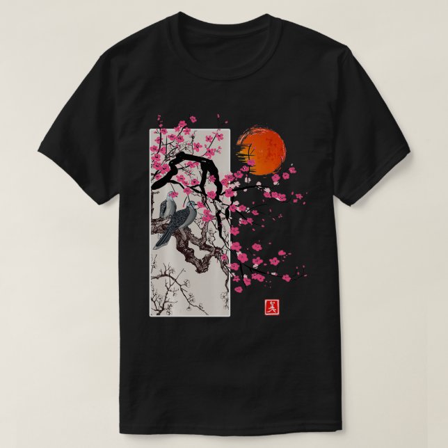 Camiseta Vintage Sakura Blossom Japonés Cherry Scenerable G (Diseño del anverso)