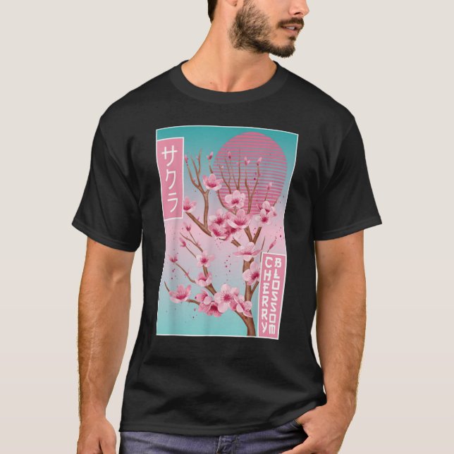 Camiseta Vintage Sakura Cherry Blossom Japanese (Anverso)