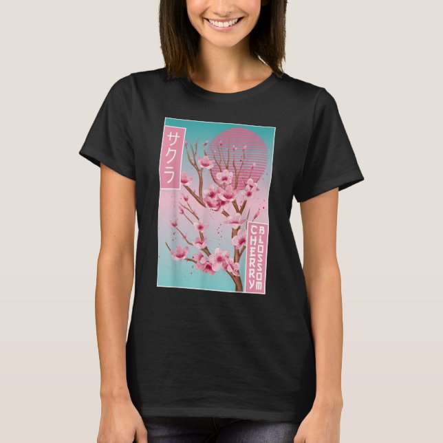 Camiseta Vintage Sakura Cherry Blossom Japanese (Anverso)
