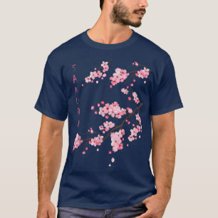 Camiseta Vintage Sakura Cherry Blossom Japonés