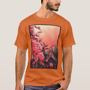 Camiseta Vintage Sakura Cherry Blossom Tree Japanese Cultur