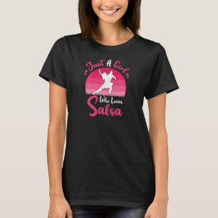 Camiseta Vintage Salsa Dance Un Chica Que Ama La Salsa