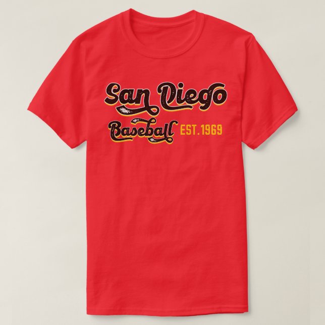 Camiseta Vintage San Diego Baseball Est1969 (Diseño del anverso)