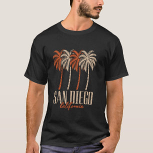 Camiseta Vintage San Diego California Palm Trees Retro SD G